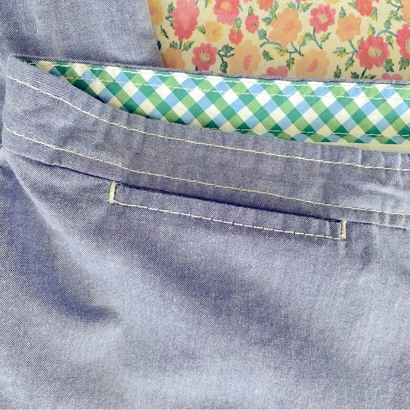 Tommy Hilfiger Light Blue Wide-Leg Cotton Beach Pants | Size 12 - Picture 5 of 11